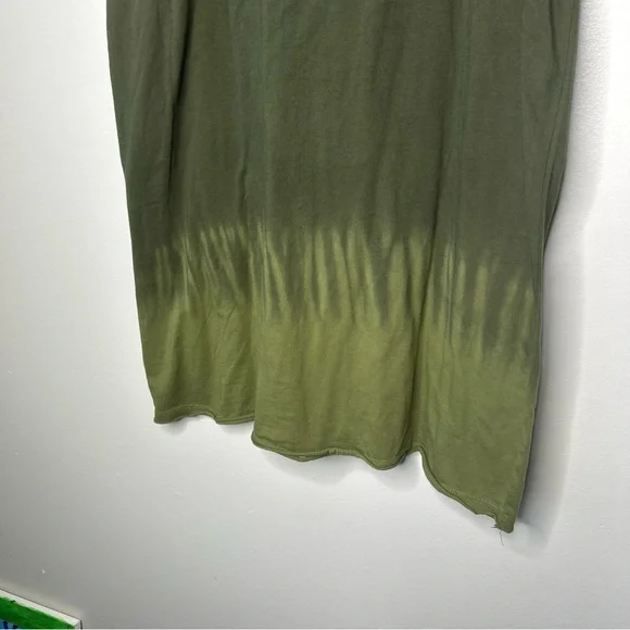 NWT Olive Green Dip-Dye Short Sleeve Women's T-Shirt Material Dress Size 2X - Picture 4 of 13